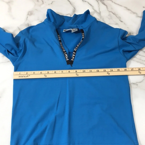 The North Face Blue Half Zip‎ Pullover Sweatshirt Womens Small Long Sleeve - Picture 8 of 11